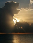 Indian ocean sunrise