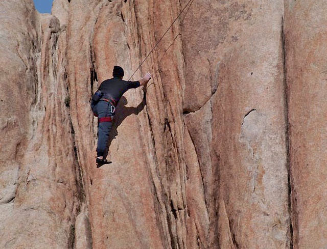 Joshua Tree climber 1