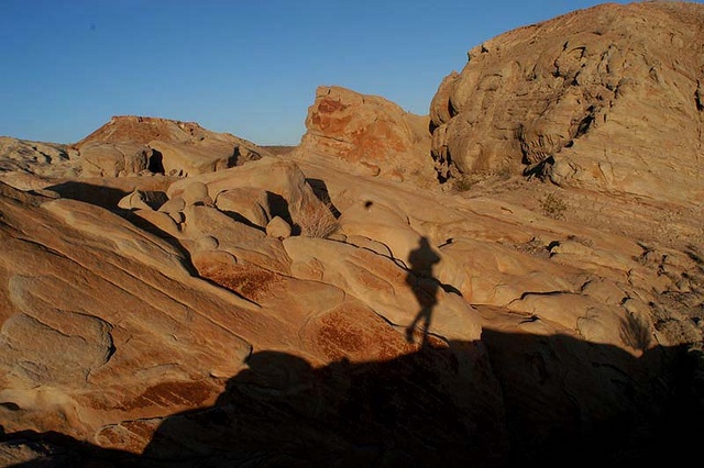 Shadow on sandstone