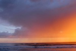 Storm at sunset