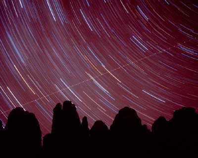 star trails